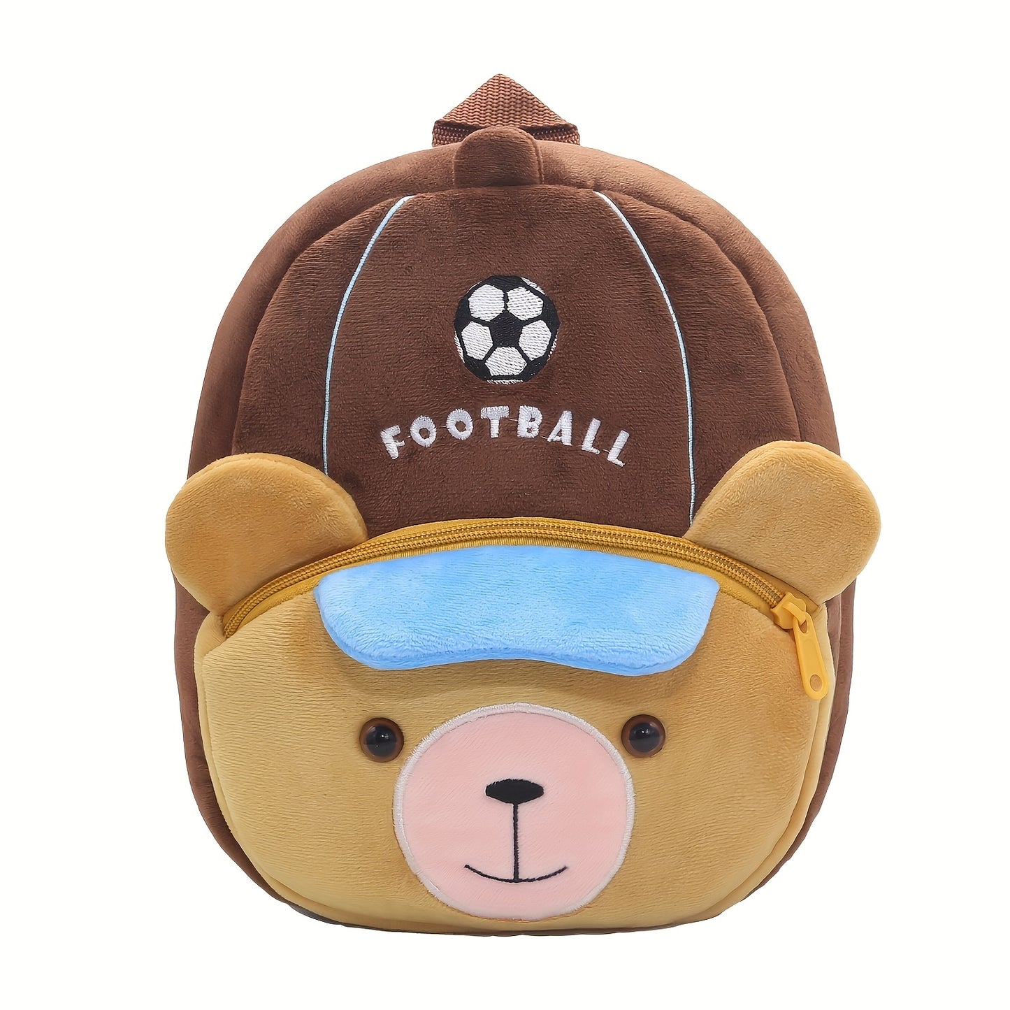 Mochila de desporto com animais de desenho animado, mochila de peluche fofa para viagens de jovens - Mochila escolar durável para saídas e campus, design elegante para rapazes e raparigas