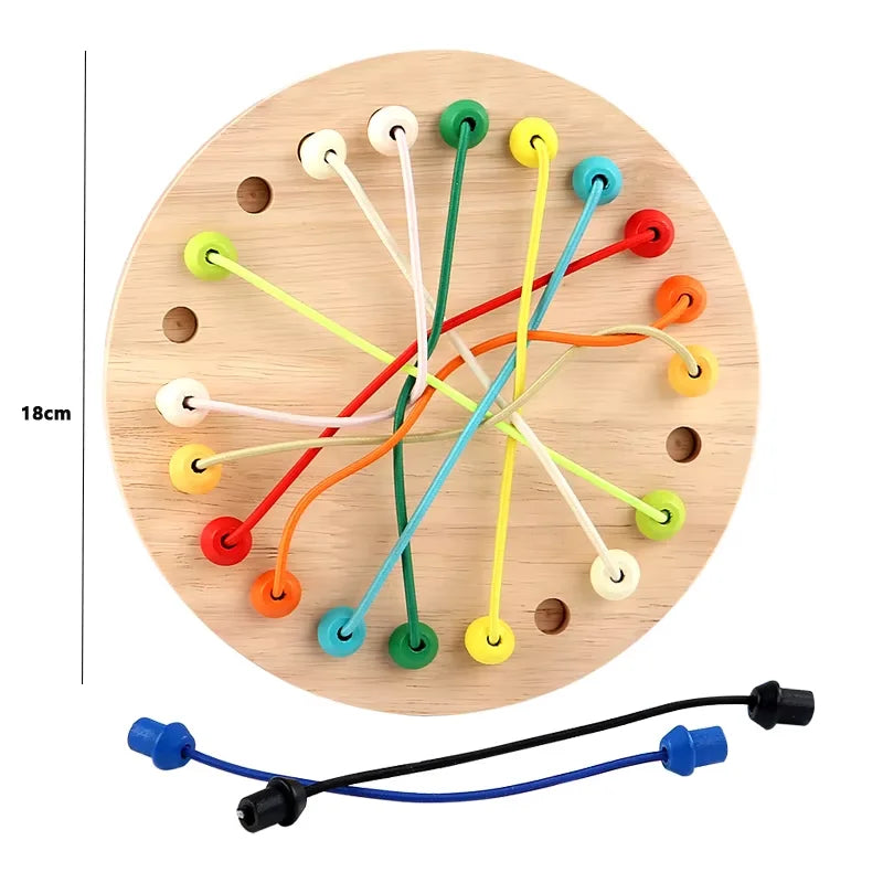 Toosly montessori criança corda nós sensorial jogo de tabuleiro social pensamento lógico desafio colo torcido linha conectada cérebro estratégia divertido jogo de mesa