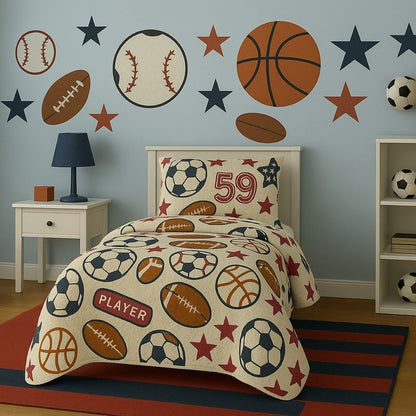 Kit Colcha Cobre Leito Bouti Infantil Menino Menina Solteiro 2 Pçs