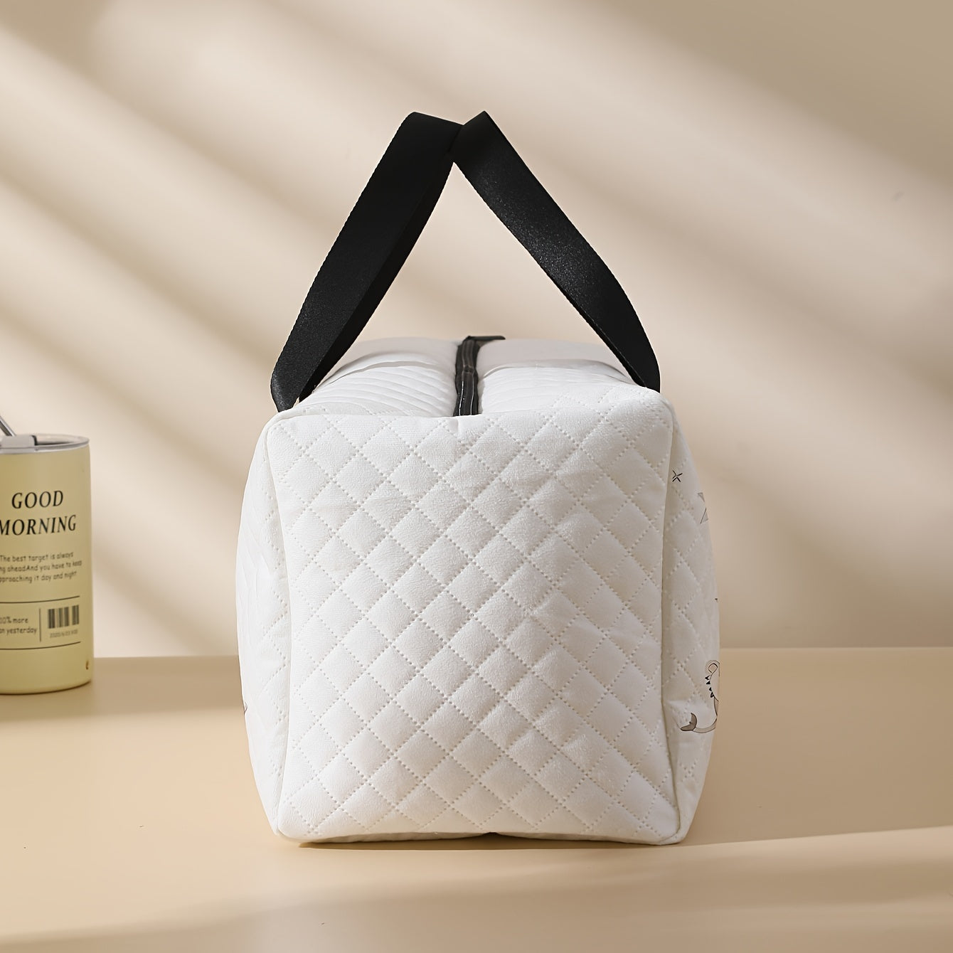 Bolsa de Viagem Elegante com Estampa de Animais de Desenho Animado - Espaçosa & Leve com Compartimento para Sapatos, Perfeita para Viagens de Uma Noite, Yoga & Fitness