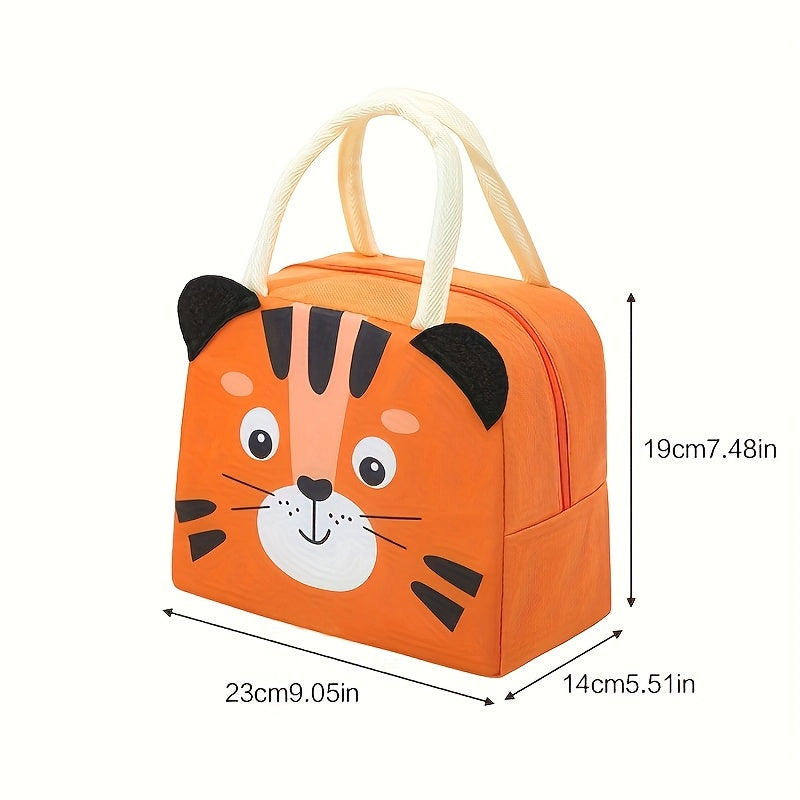 Novo saco térmico criativo 3D tridimensional, bolsa refrigerada portátil fofa, sacola leve e simples, ideal para trabalho, escola, atividades ao ar livre, não contato com alimentos