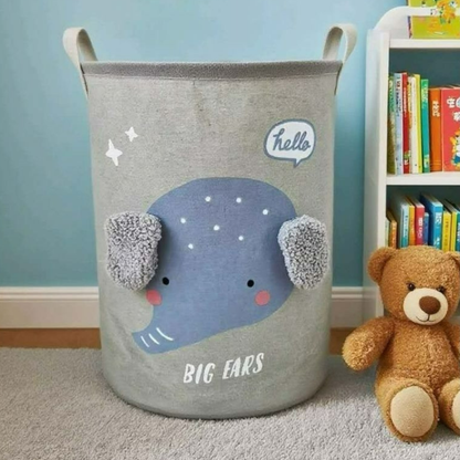 Cesto Dobrável Quardrado Organizador Multiuso Animal