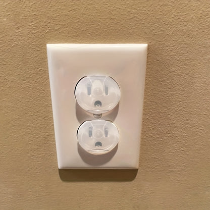 Capas de Proteção de Tomadas de Plástico em Packs de 5, 10 ou 15, Projetadas para Manter as Tomadas Livres de Pó, Ideais para Uso Doméstico e no Escritório.