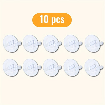 Capas de Proteção de Tomadas de Plástico em Packs de 5, 10 ou 15, Projetadas para Manter as Tomadas Livres de Pó, Ideais para Uso Doméstico e no Escritório.
