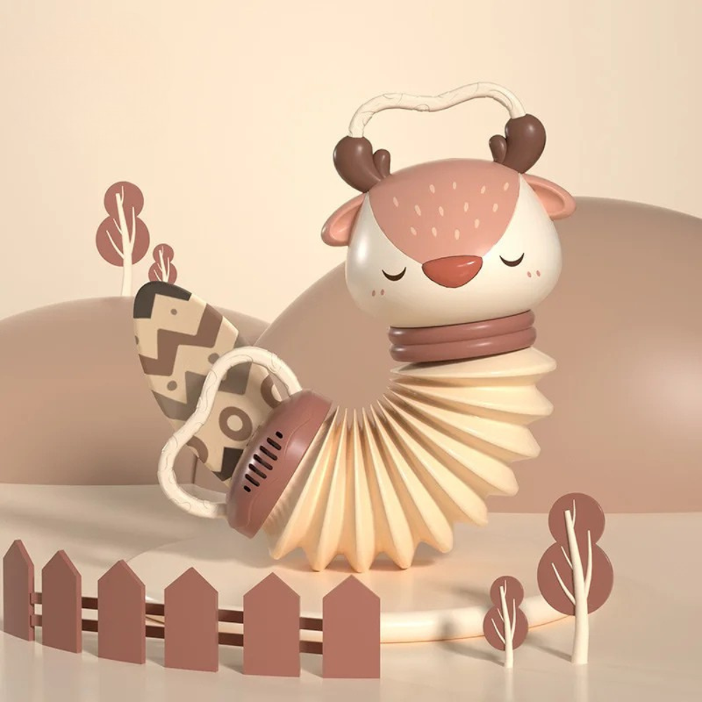 Descubra o Acordeão Animais Montessori da Toosly, a escolha perfeita para estimular a introdução musical de maneira leve e divertida. Confira!