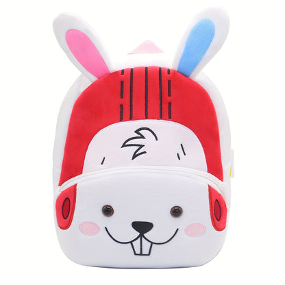 Mochila de desporto com animais de desenho animado, mochila de peluche fofa para viagens de jovens - Mochila escolar durável para saídas e campus, design elegante para rapazes e raparigas