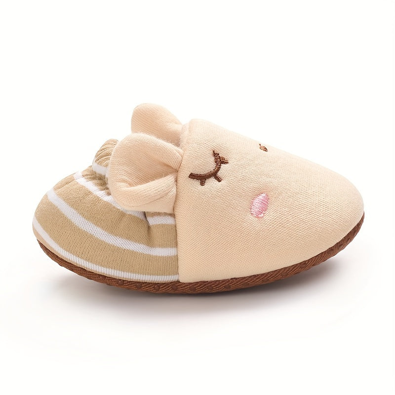 Tênis de deslizar fofos para bebês meninas e meninos, leves e antiderrapantes para caminhadas na primavera e outono