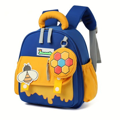 Mochila Fofa Pastel com Corações, Flores, Doces e Personagens - Alça Ajustável, Moldura Removível Estampada & Forro Laváveis na Máquina para Jardim de Infância (Cores: Rosa, Azul, Amarelo, Verde, Roxo), Mochila Escolar,Mochila Escolar Unissex e Fashion,Mochilas Escolares,Mochila Para Escola,Mochila para Jardim de Infância,Mochila Pré-Escolar