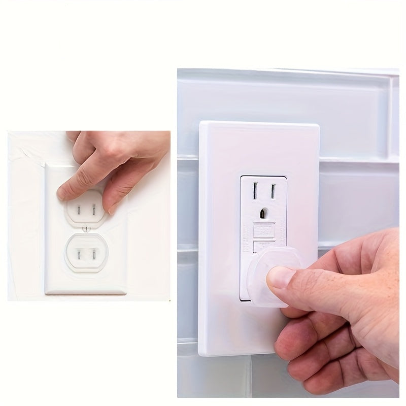 Capas de Proteção de Tomadas de Plástico em Packs de 5, 10 ou 15, Projetadas para Manter as Tomadas Livres de Pó, Ideais para Uso Doméstico e no Escritório.