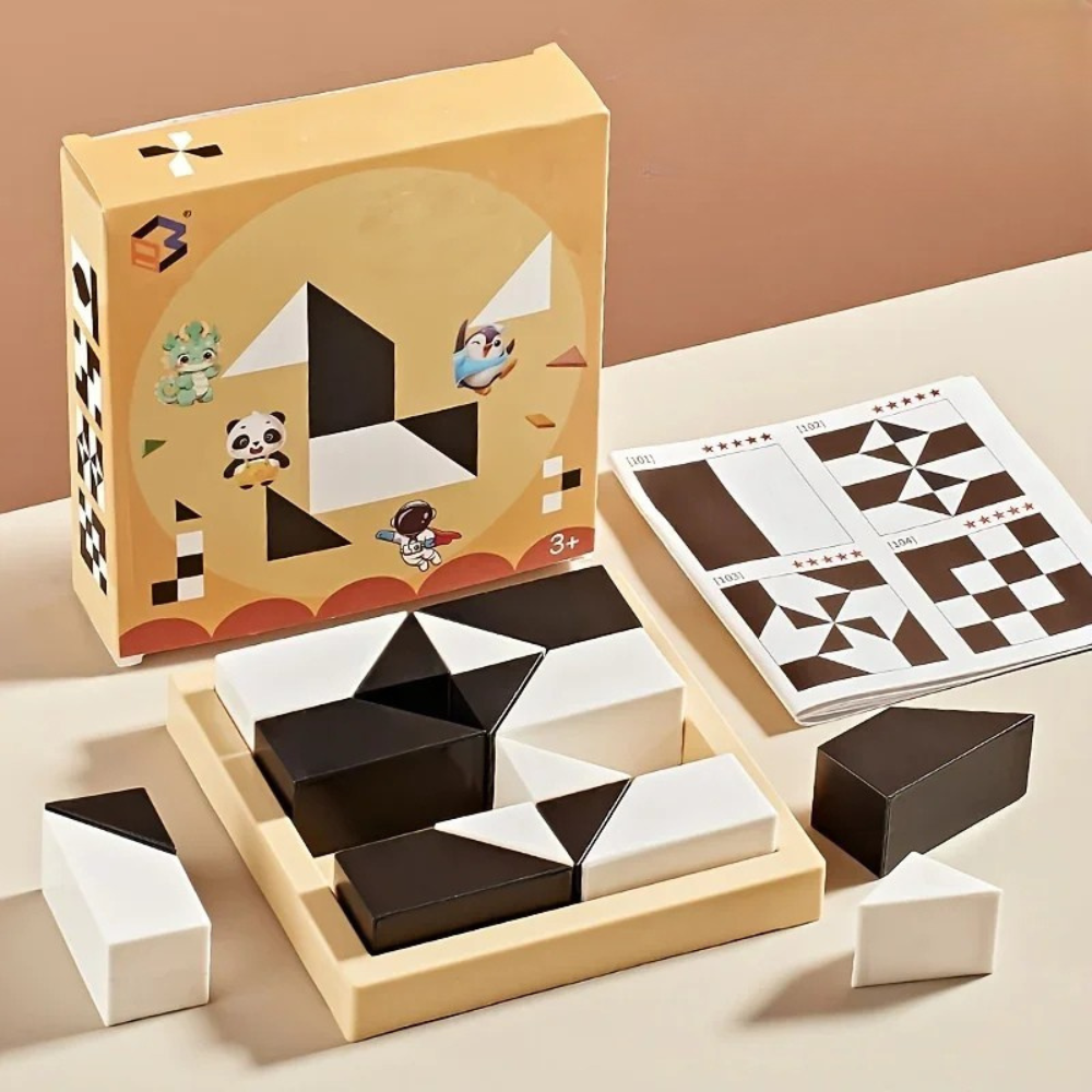 Descubra o Quebra-Cabeça de Blocos Ocultos da Toosly. Estimula o raciocínio lógico e é perfeito para crianças. Confira!