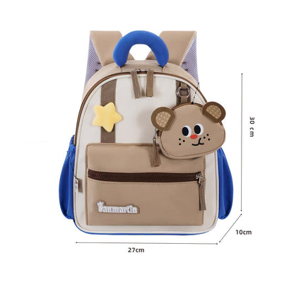 Mochila de Desenho Animado de Panda Fofa para Jovens - Alças Ajustáveis Leves, Forro Durável de Poliéster, Lavável à Mão, Perfeita para Escola e Aventuras ao Ar Livre, Bolsa Infantil para Atividades Externas | Design Divertido para Jovens | Alças Ajustáveis para Jovens