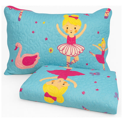 Kit Colcha Cobre Leito Bouti Infantil Menino Menina Solteiro 2 Pçs