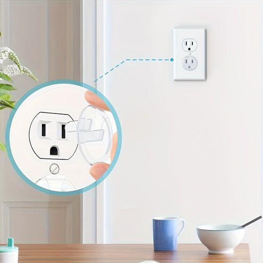 Capas de Proteção de Tomadas de Plástico em Packs de 5, 10 ou 15, Projetadas para Manter as Tomadas Livres de Pó, Ideais para Uso Doméstico e no Escritório.