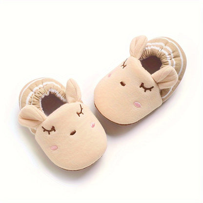 Tênis de deslizar fofos para bebês meninas e meninos, leves e antiderrapantes para caminhadas na primavera e outono