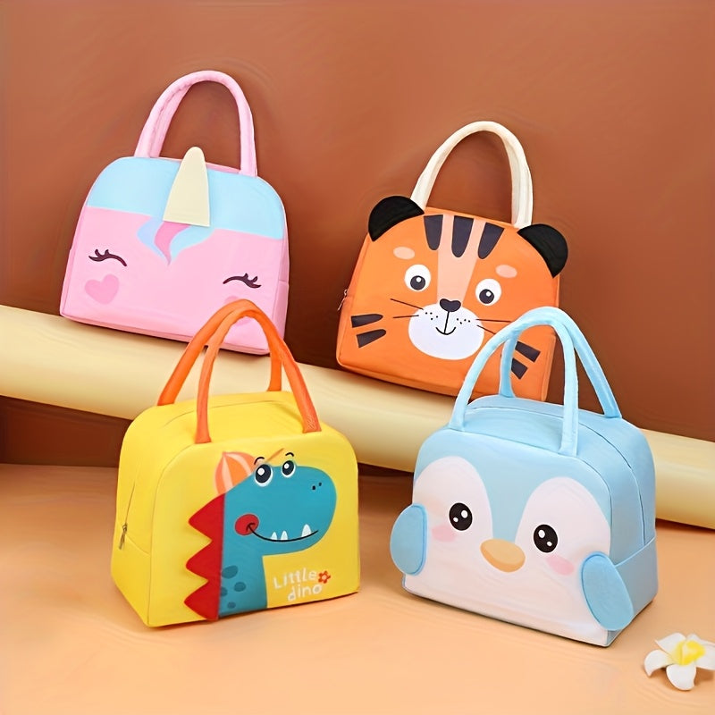 Novo saco térmico criativo 3D tridimensional, bolsa refrigerada portátil fofa, sacola leve e simples, ideal para trabalho, escola, atividades ao ar livre, não contato com alimentos