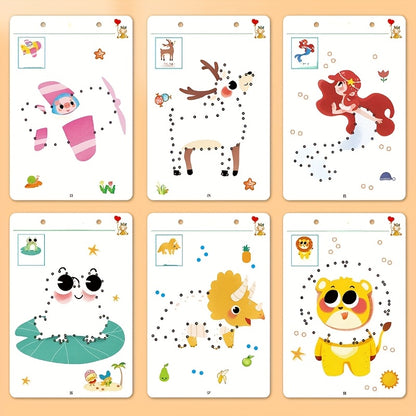 Conjunto de registro prático reutilizável para crianças com caneta apagável e borracha, exercícios de escrita de números e letras, treinamento de controle da caneta e aprendizado de habilidades de escritura em caderno educacional