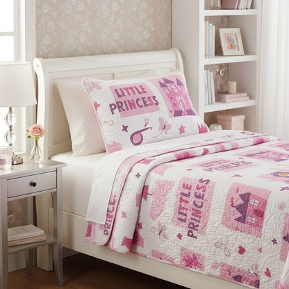 Kit Colcha Cobre Leito Bouti Infantil Menino Menina Solteiro 2 Pçs