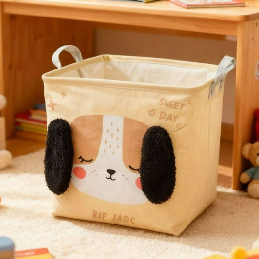 Cesto Dobrável Quardrado Organizador Multiuso Animal