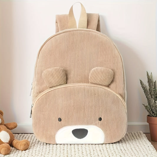 Descubra a Mochila Infantil de Urso em Veludo da Toosly. Conforto e segurança para os pequenos. Ideal para passeios e escola.