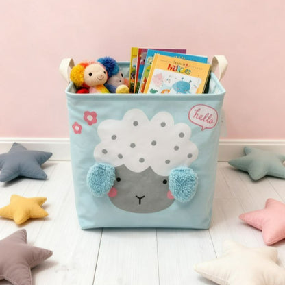 Cesto Dobrável Quardrado Organizador Multiuso Animal