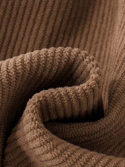 Casaco de cordeiro para rapazes com forro de lã e gola de pelúcia castanha, feito em tecido de cordeiro e forrado por dentro, quente e elegante para usar diariamente no outono/inverno, criando um look casual retro e suave, amigável com a cor bege e essencial para a moda, fácil de usar e quente, com um estilo pequeno e trendy, iluminando a diversão no inverno, casaco de criança para o inverno.