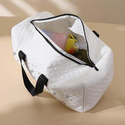 Bolsa de Viagem Elegante com Estampa de Animais de Desenho Animado - Espaçosa & Leve com Compartimento para Sapatos, Perfeita para Viagens de Uma Noite, Yoga & Fitness