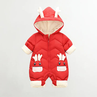 Toosly macacão inverno bebes roupas de bebê recém-nascido menina inverno snowsuit mais veludo grosso bebê meninos macacão 0-3 anos macacão menino casaco da criança