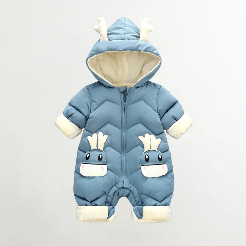 Toosly macacão inverno bebes roupas de bebê recém-nascido menina inverno snowsuit mais veludo grosso bebê meninos macacão 0-3 anos macacão menino casaco da criança