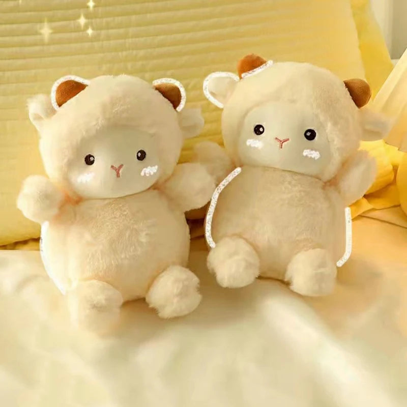 Toosly 25cm super bonito ovelha bonecas de pelúcia kawaii coelho alpaca brinquedos recheado macio animal travesseiro aniversário festa de casamento jogar brinquedos