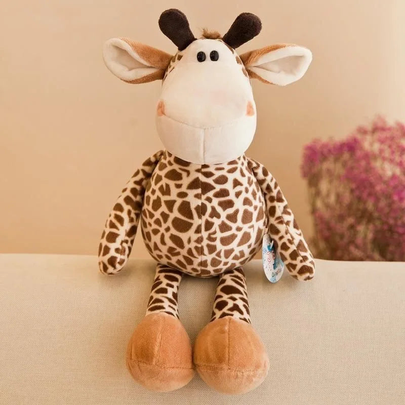 Toosly animais de pelúcia brinquedos bonecas macias selva leão elefante tigre cão raposa macaco veado crianças presente bebê crianças brinquedos