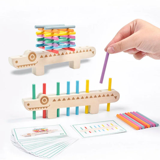 Toosly montessori brinquedo de madeira cor correspondência jogos puzzle aprendizagem conjunto movimento fino treinamento matemática brinquedos educativos para crianças