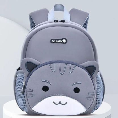 Bonito grande capacidade mochila alça de ombro ajustável durável saco de viagem listra reflexiva dos desenhos animados mochila crianças