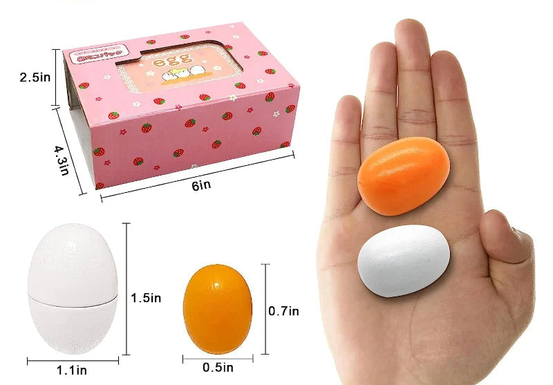 Toosly ovos de madeira 6 pçs  brinquedo ovo cozinha brinquedos crianças jogar comida cozinhar cozinha fingir jogar comida conjunto para o bebê desenvolvimento precoce & aprendizagem