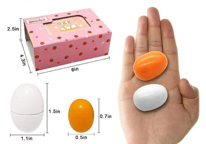 Toosly ovos de madeira 6 pçs  brinquedo ovo cozinha brinquedos crianças jogar comida cozinhar cozinha fingir jogar comida conjunto para o bebê desenvolvimento precoce & aprendizagem