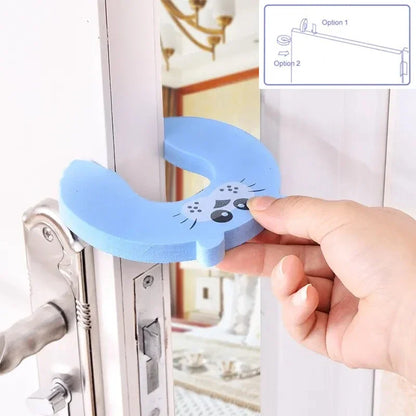 Toosly 2/5 pçs rolha de porta de segurança do bebê para proteção de móveis recém-nascidos anti-pitada mão bonito cuidados com animais criança bloqueio protetor de dedo