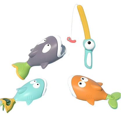 Toosly brinquedo de banho para crianças, jogo de pesca magnético, brinquedo de água flutuante, tubarão de natação, brinquedos para banheira de bebê, meninos e meninas, presentes para crianças