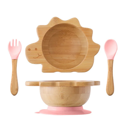 Conjunto de Talheres Infantil de Madeira da Toosly. Seguro, prático e divertido para a alimentação do seu bebê. Compre agora!
