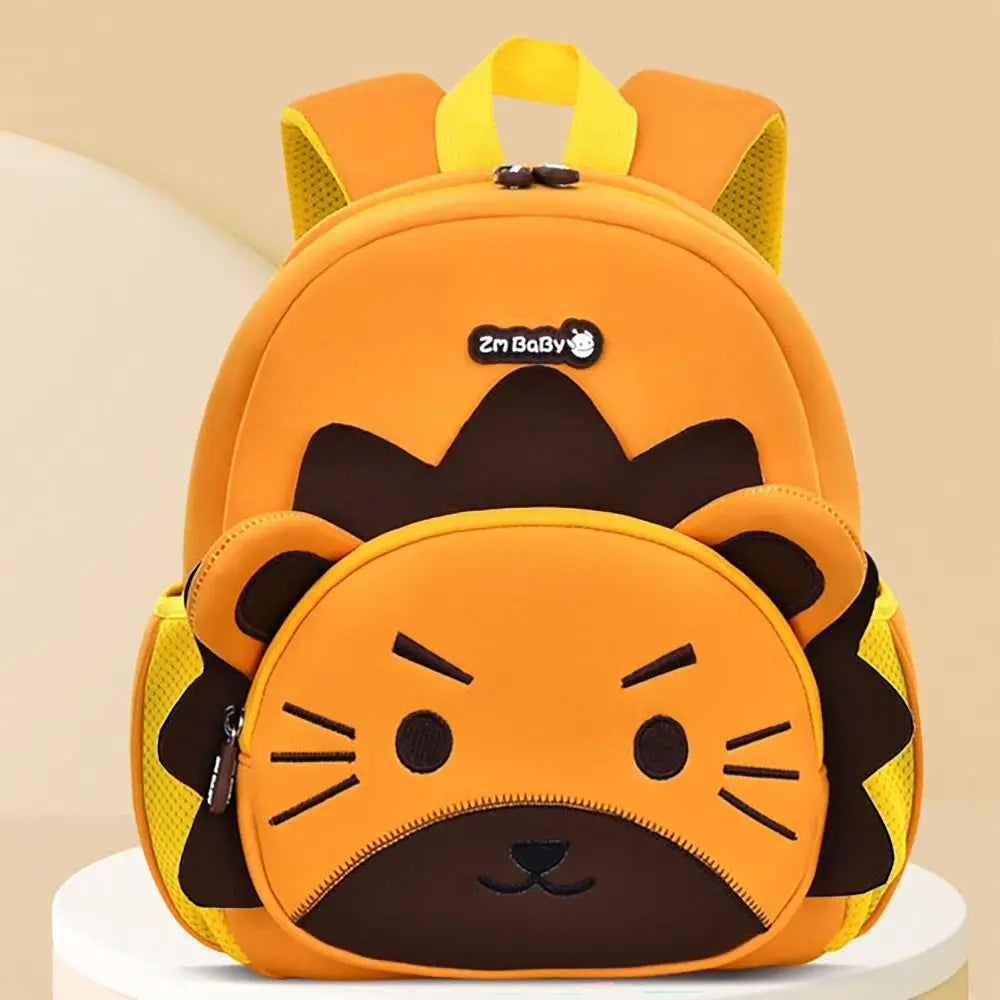 Bonito grande capacidade mochila alça de ombro ajustável durável saco de viagem listra reflexiva dos desenhos animados mochila crianças