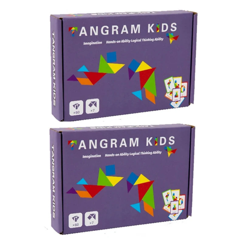 Estimule a criatividade e o raciocínio das crianças com o Quebra-Cabeça Tangram de Madeira. Seguro, educativo e divertido.