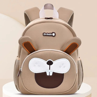 Bonito grande capacidade mochila alça de ombro ajustável durável saco de viagem listra reflexiva dos desenhos animados mochila crianças