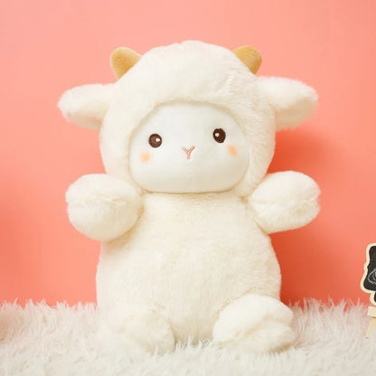 Toosly 25cm super bonito ovelha bonecas de pelúcia kawaii coelho alpaca brinquedos recheado macio animal travesseiro aniversário festa de casamento jogar brinquedos
