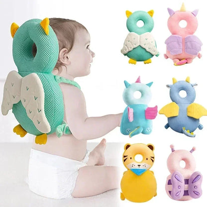 Toosly protetor de cabeça de bebê 1-3t, almofada de segurança para trás, prevenção de feridas, anjo, abelha, desenho animado, travesseiros de segurança, arnês protetor