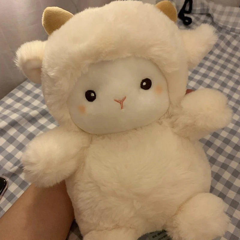 Toosly 25cm super bonito ovelha bonecas de pelúcia kawaii coelho alpaca brinquedos recheado macio animal travesseiro aniversário festa de casamento jogar brinquedos