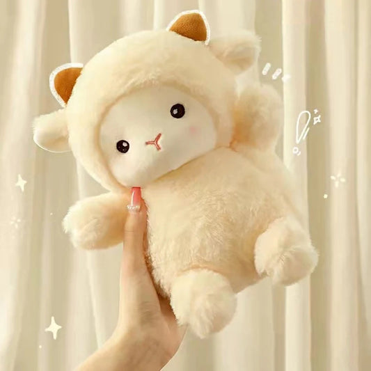 Toosly 25cm super bonito ovelha bonecas de pelúcia kawaii coelho alpaca brinquedos recheado macio animal travesseiro aniversário festa de casamento jogar brinquedos