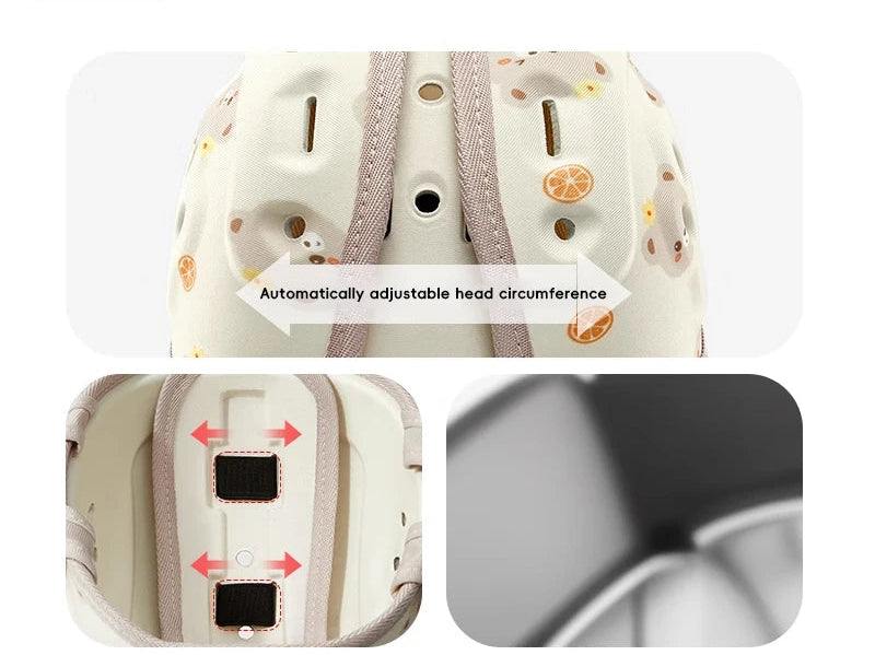 Toosly capacete de proteção 360 graus para bebês, capacete anti-queda ajustável, protetor de cabeça de criança, chapéus de proteção de segurança macios, aprender a andar