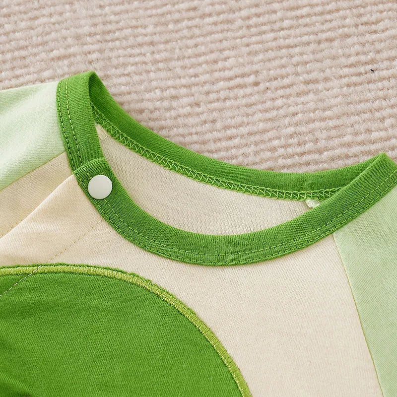 Toosly conjunto bonito dos desenhos animados em forma de animal roupas de algodão roupas de bebê verão 0-2 anos de idade bebê de uma peça de manga curta macacão recém-nascido