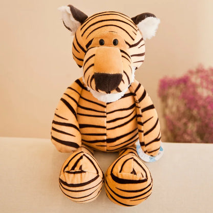 Toosly animais de pelúcia brinquedos bonecas macias selva leão elefante tigre cão raposa macaco veado crianças presente bebê crianças brinquedos