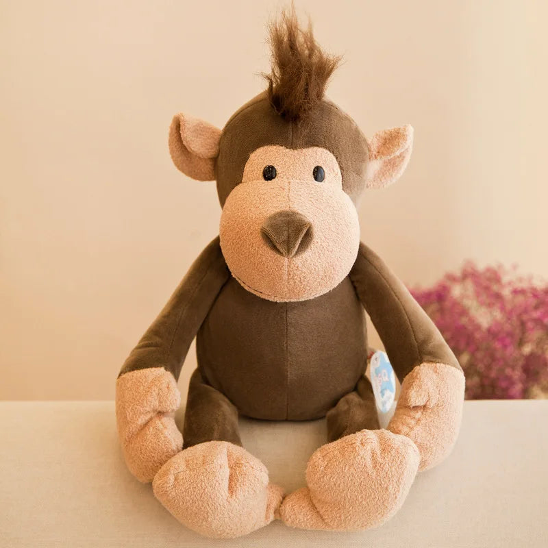 Toosly animais de pelúcia brinquedos bonecas macias selva leão elefante tigre cão raposa macaco veado crianças presente bebê crianças brinquedos