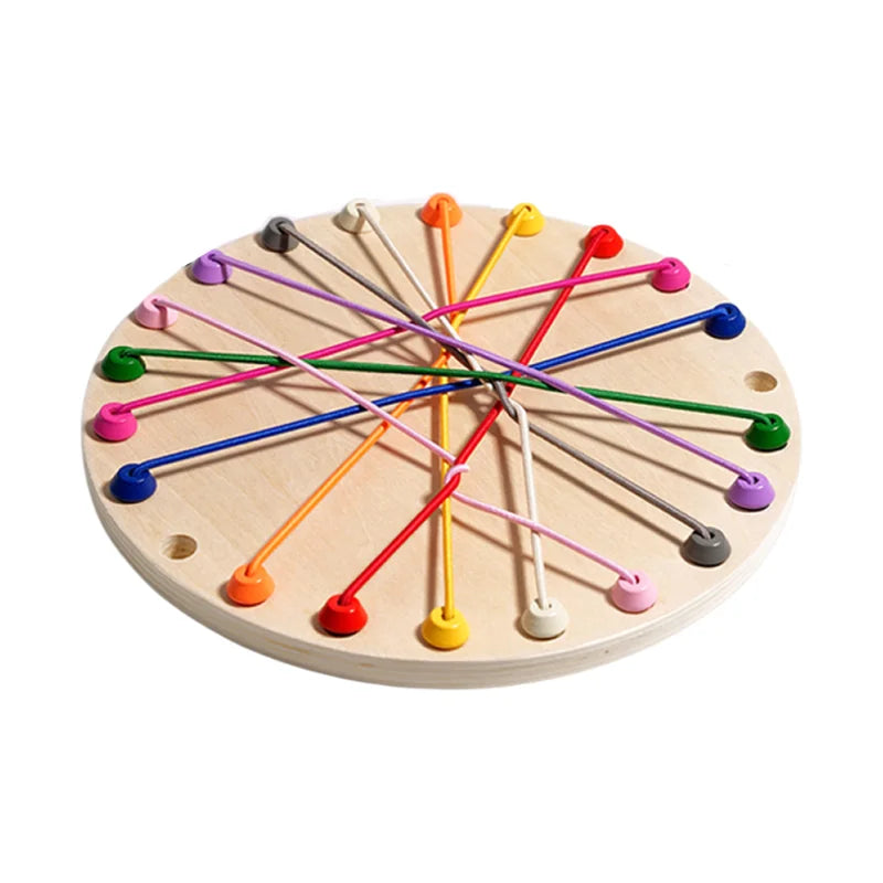 Toosly montessori criança corda nós sensorial jogo de tabuleiro social pensamento lógico desafio colo torcido linha conectada cérebro estratégia divertido jogo de mesa