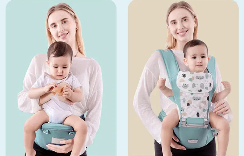 Toosly mochila ergonômica para carregar bebês de 0 a 48 meses, com assento quadril para recém-nascidos, multifuncional, envoltório para cintura, canguru
